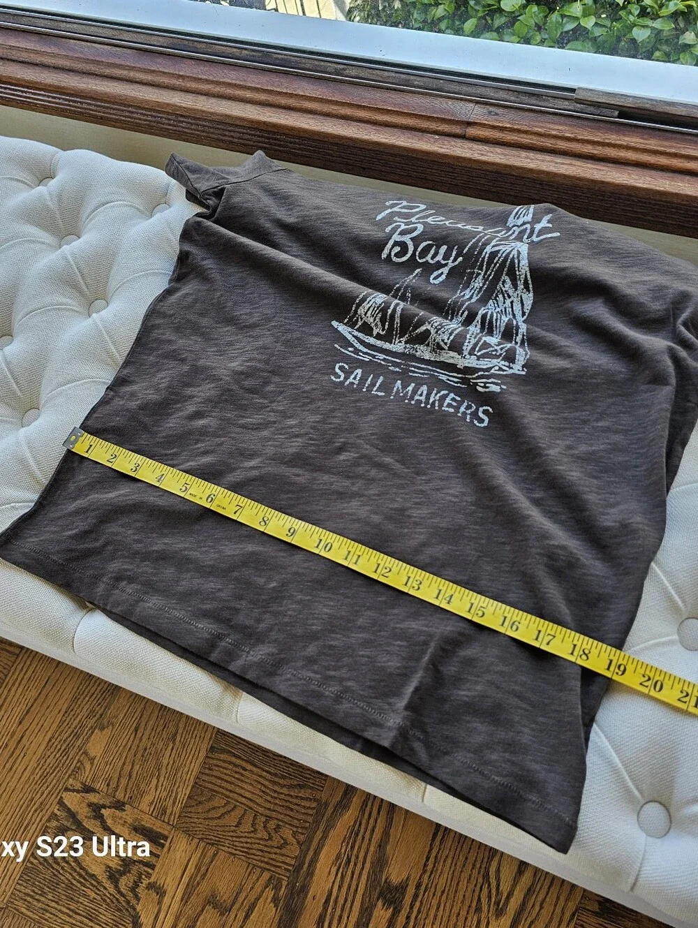 New! J Crew Medium M Men's Slub cotton Pleasant Bay graphic brown T-shirt NWT